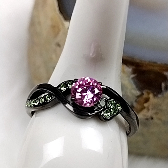 Stainless Steel Rose Vine Ring Hypoallergenic Jewelry - Picture 2 of 14